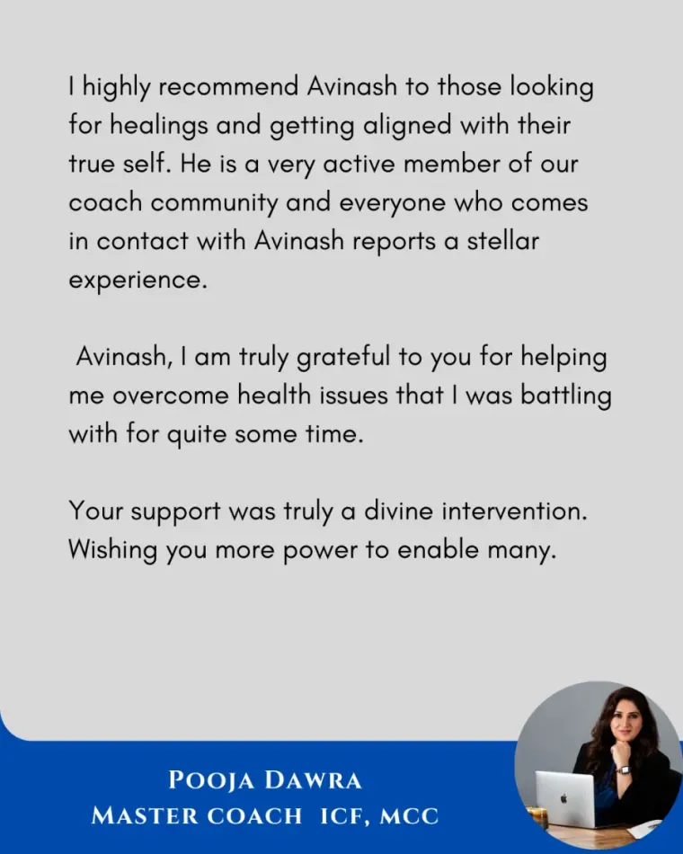 Avinash Anand Singh-testimonials 8